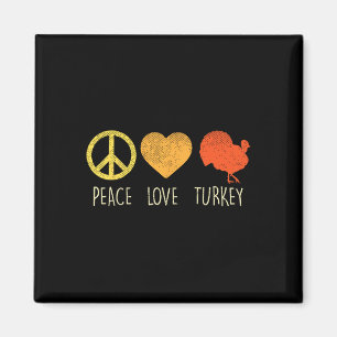 Peace Liebe Türkei Spaß Erntedank Tag Hippie Hipp Magnet