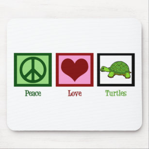 Peace Liebe Turtles Mousepad