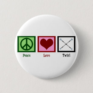 Peace Liebe Twirl Button