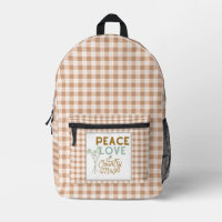 Peace Liebe und Country Music Gingham