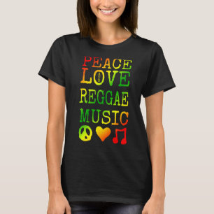 Peace, Liebe und Reggae Music Shirt Reggae