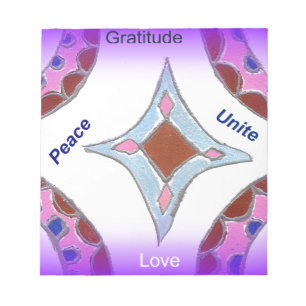 Peace Liebe Unity hakuna matata .png Notizblock