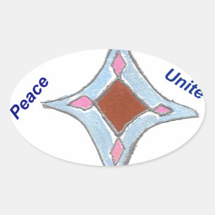 Peace Liebe Unity hakuna matata .png Ovaler Aufkleber