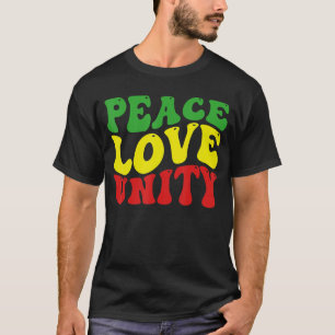 Peace Liebe Unity Reggae Roots Jamaica Rasta Regga T-Shirt