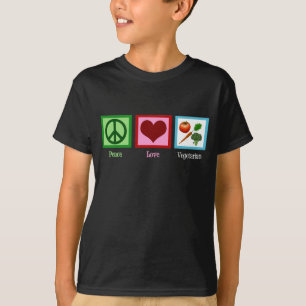 Peace Liebe Vegetarian Kids T-Shirt