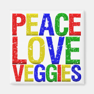 Peace Liebe Veggies Magnet