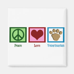 Peace Liebe Veterinary Magnet
