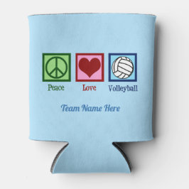 Peace Liebe Volleyball Custom Team Name Niedlich B Dosenkühler