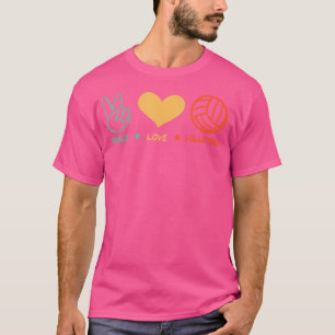 Peace Liebe Volleyball Fun Volleyball Player T-Shirt