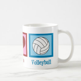 Peace Liebe Volleyball Kaffeetasse