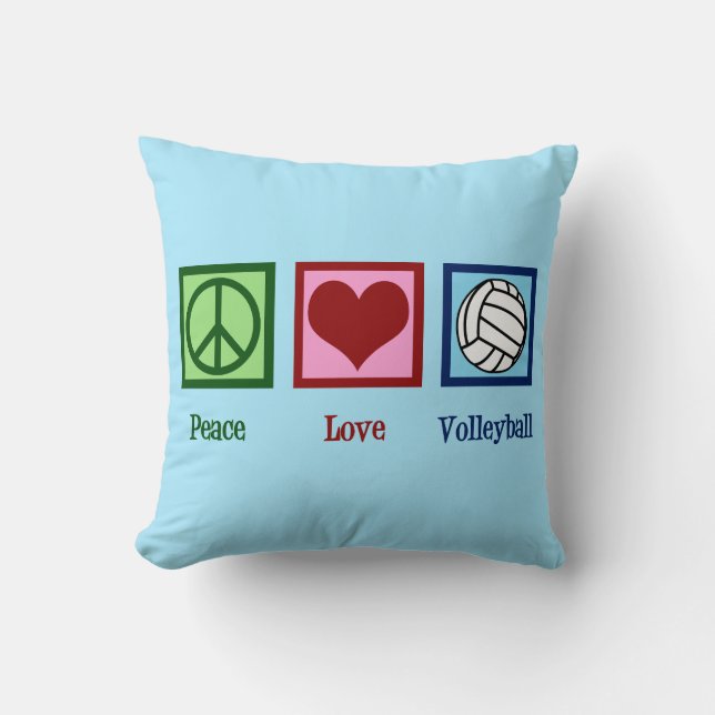 Peace Liebe Volleyball Kissen (Vorderseite)
