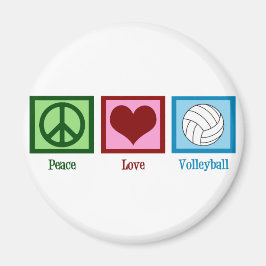 Peace Liebe Volleyball Magnet