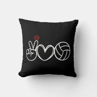 Peace Liebe Volleyball Player Graphic Kissen