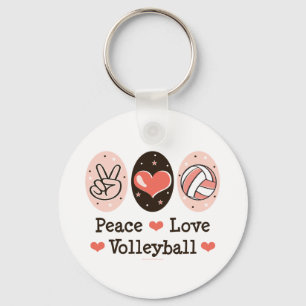 Peace Liebe Volleyball Schlüsselkette Schlüsselanhänger