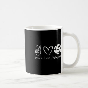 Peace Liebe Volleyball Spielerteam Sport Volleybal Kaffeetasse