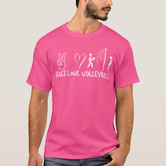 Peace Liebe Volleyball T-Shirt