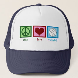 Peace Liebe Volleyball Truckerkappe