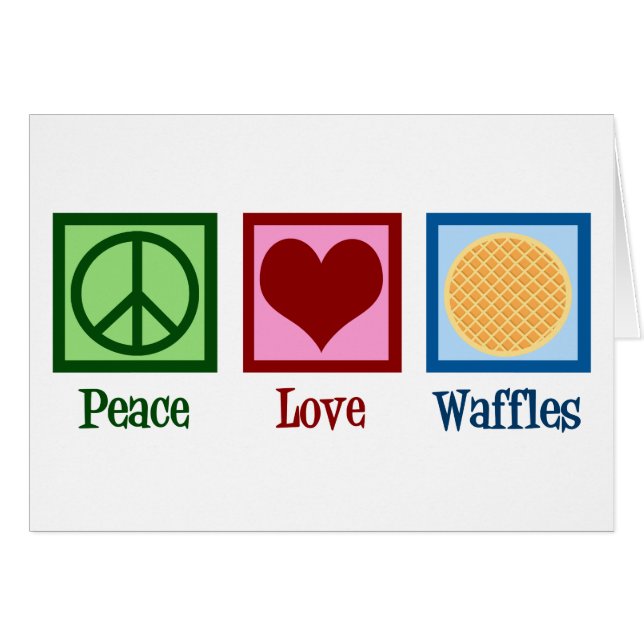 Peace Liebe Waffles (Vorderseite (Horizontal))