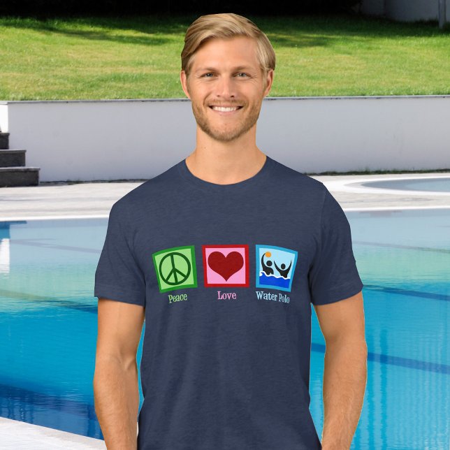 Peace Liebe Water Polo Tri-Blend T - Shirt (Von Creator hochgeladen)