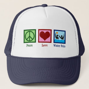 Peace Liebe Water Polo Truckerkappe