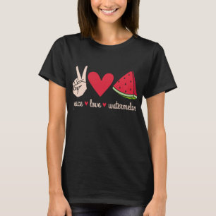 Peace Liebe Watermelon Grosse Kirche Santa Maria d T-Shirt