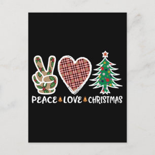 Peace Liebe Weihnachten, Weihnachten Weihnachten W Postkarte
