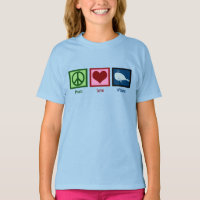 Peace Liebe Whales Blue Girl