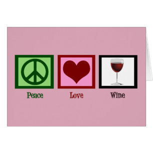Peace Liebe Wine Card