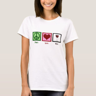 Peace Liebe Wine T-Shirt