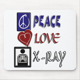 PEACE LIEBE XRAY MOUSEPAD