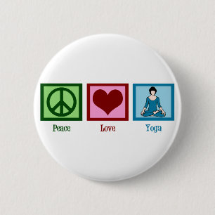 Peace Liebe Yoga Button