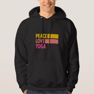 Peace Liebe Yoga Niche zitiert Yoga-Hobby-Zitat un Hoodie