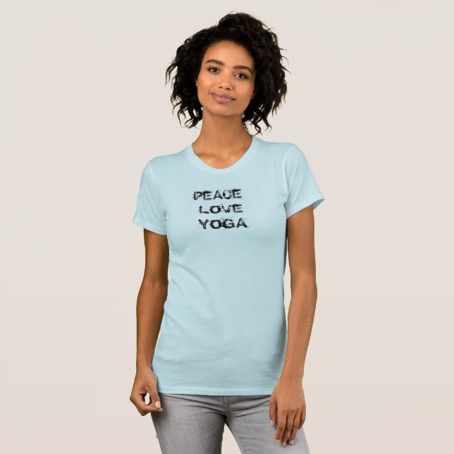 Peace Liebe Yoga Tshirt (Vorne ganz)