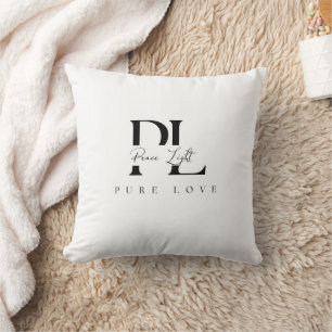 „Peace Light – Pure Love“-Logo Kissen