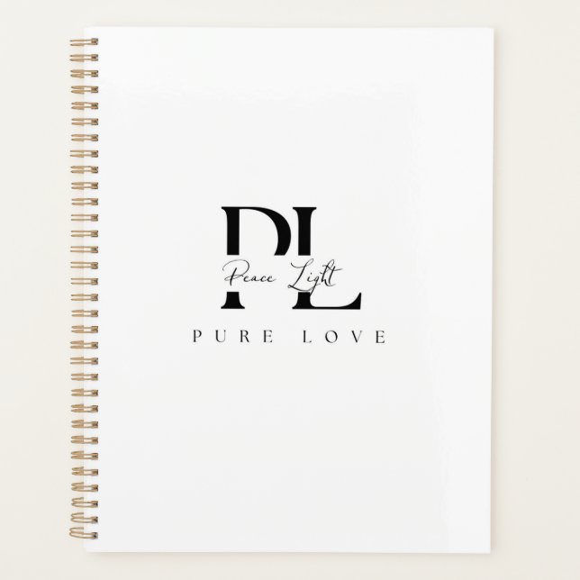 „Peace Light – Pure Love“-Logo Planer (Vorderseite)