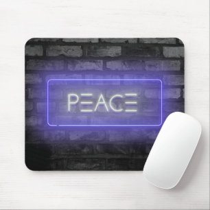 PEACE Lila Neuseeländischer Neonzeichner Maus Pad Mousepad