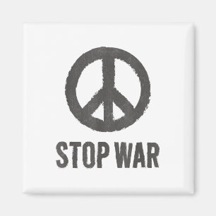 Peace Logo Hippie-Symbol Stopp War Protest Frieden Magnet