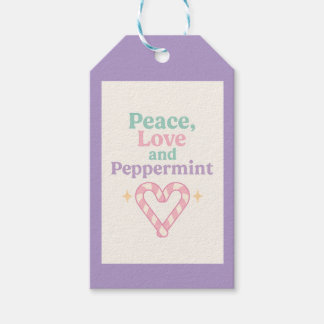 Peace, Love and Peppermint Geschenkanhänger