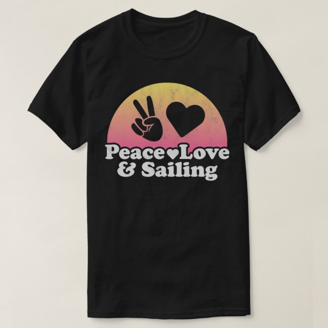 Peace Love and Sailing Pullover  (Design vorne)