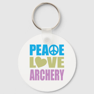Peace Love Archery Schlüsselanhänger