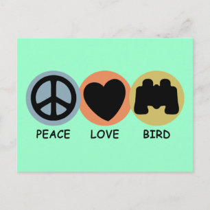 Peace Love Bird Postkarte