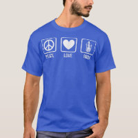 Peace Love Boba Graphic Tea Lover Tea Drinker Bubb