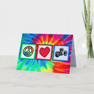 Peace, Love, Choppers Karte