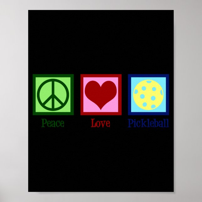 Peace Love Ckleball  Poster (Vorne)
