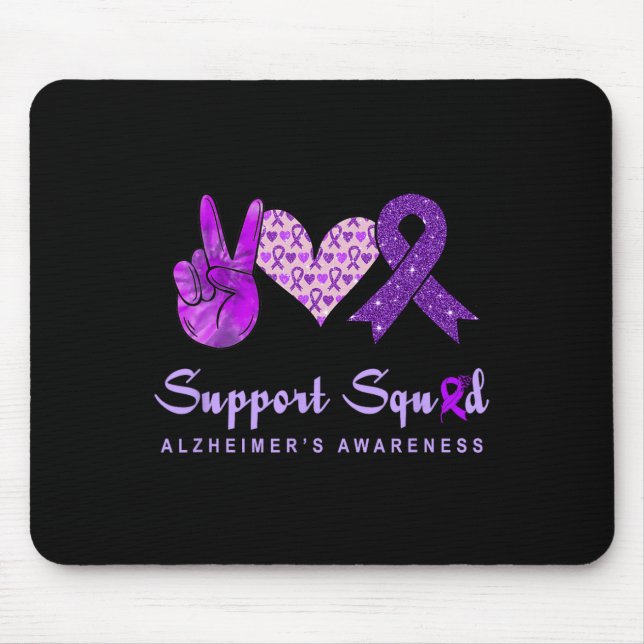 Peace Love Cure Eine Heimerheimer-Aufklärungsunter Mousepad (Vorne)