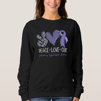 Peace Love Cure Sunflower Pulmonary Hypertension A Sweatshirt
