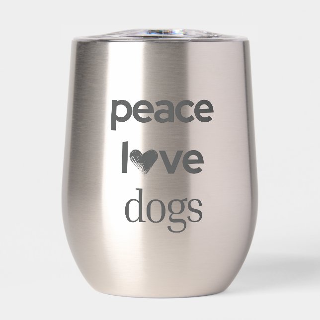 Peace Love Dogs | Motivations-Rettungshund-Mama (Vorderseite)