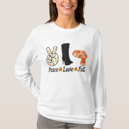 Peace Love Fall Long-Sleeve T-Shirt