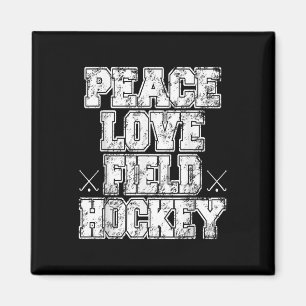 Peace Love Feldhockey  Magnet