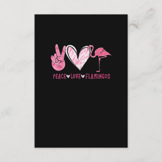 Peace Love Flamingo Flamingo Lover Begleitkarte